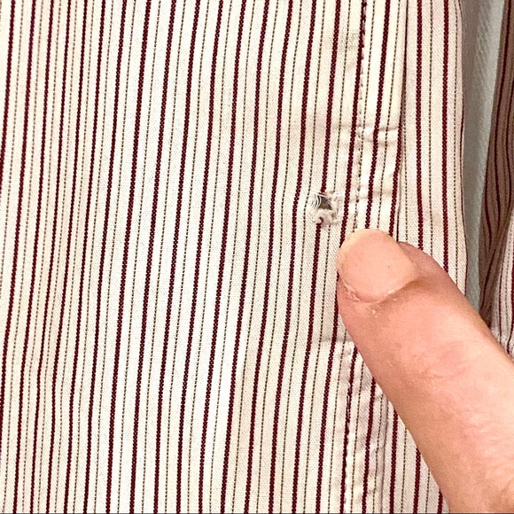 VGUC Banana Republic Mens Stripe Dress Shirt, M - Picture 7 of 15